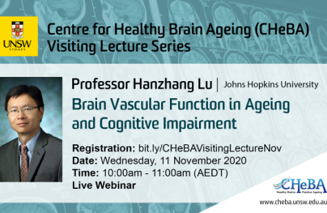 CHeBA Visiting Lecture Series: Professor Hanzhang Lu, Johns Hopkins University