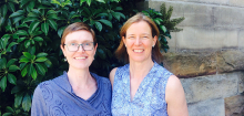 Pictured Left to Right: Suzy Forrester (OATS Administrative Assistant) & Vibeke Catts (OATS Study Coordinator)
