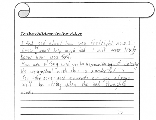 Kids4Dementia: Letters and Posters from Year 5 and 6 Students of Bronte Public School