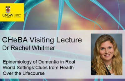 CHeBA Visiting Lecture: Dr Rachel Whitmer